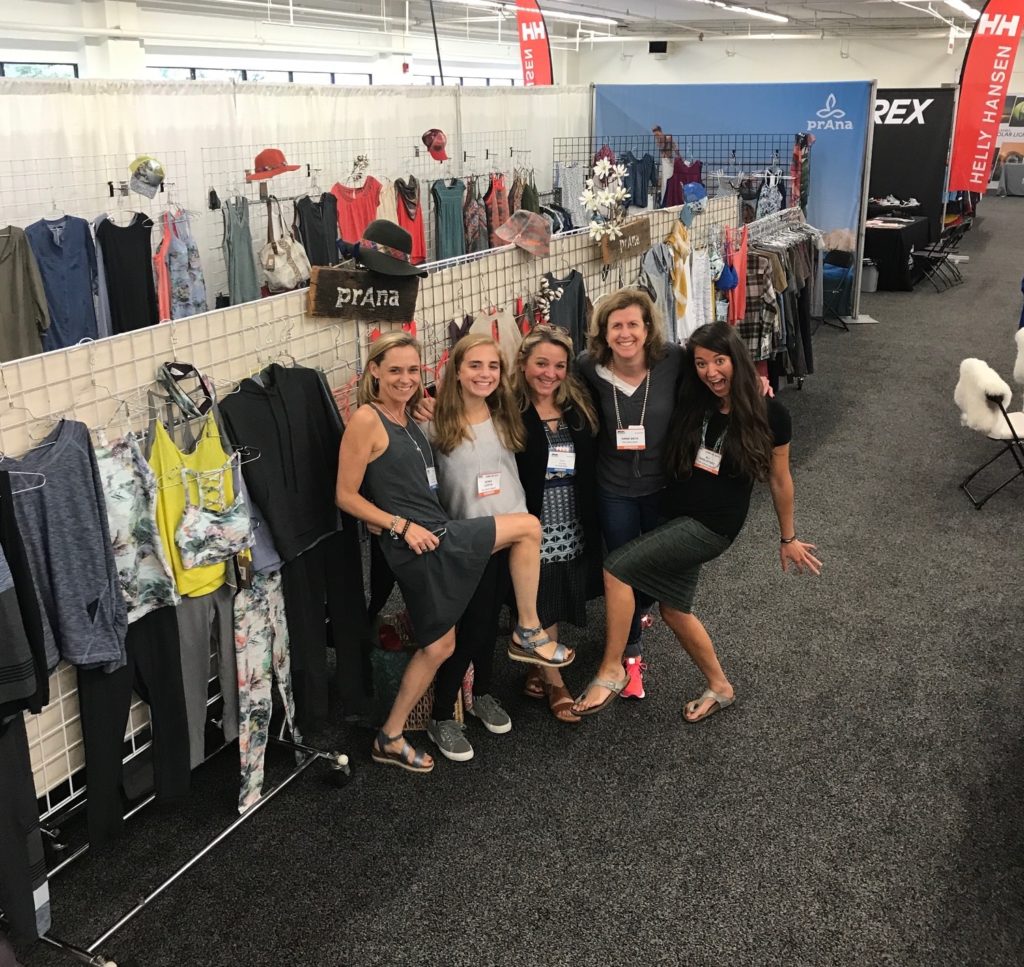 The girls from The Curtis Group having fun at the EORA Summer 2017 show.